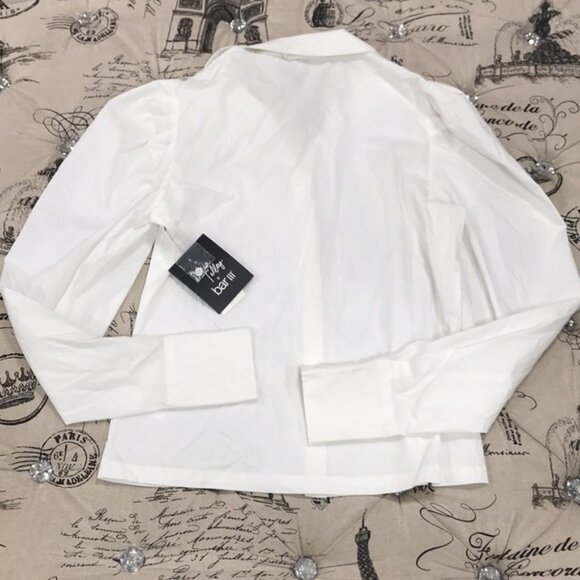 Becca Tilley x Bar III Victorian Puff-Sleeve Top - Picture 5 of 6